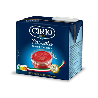Puré De Tomate - Passata Sieved Tomatoes Caja 500 G Cirio