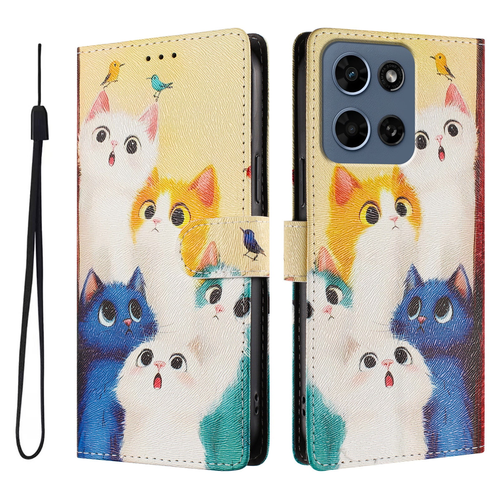 Foxdock Funda Tipo Cartera Para Motorola Moto G Play 2026 Con Soporte Y Correa – Diseño De Patrones Lindos
