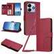 thumbnail image 1 of Funda Cartera Trébol para Xiaomi Redmi Note 14 4G con Ranuras Tarjetas y Carga Inalámbrica Rojo, 1 of 6