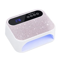 Xusx111 - Lámpara De Uñas Inalámbrica, Lámpara De Uñas Uv Recargable Para Uñas De Gel, Lámpara De Uñas Led Con 3 Modos De Temporizador, Luz De Uñas De Gel Decorar Con Diamantes De Strass De Uñas Brill