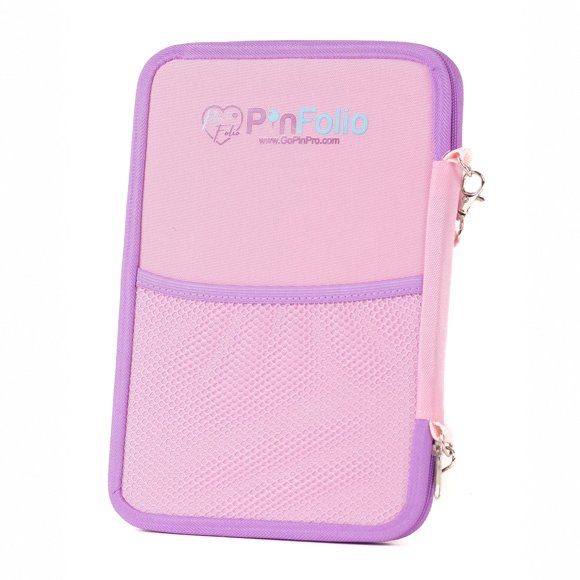 Bolsa de exhibición PinFolio 100 pines rosa y lavanda