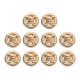 thumbnail image 1 of Uxcell 10pcs Botones Redondos de Metal 18mm Botones de Costura de Aleación con Vástago, Oro, 1 of 6