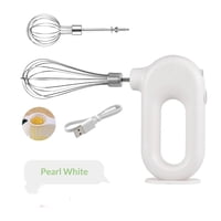 Xusx111 - Mezclador De Mano Eléctrico Inalámbrico Para El Hogar,Batedor De Huevos Recargable Usb Con 2 Batidores Desmontables De Agitación 4 Modos De Velocidad,Hornando En Casa Para La Cocina,Portátil