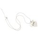 thumbnail image 1 of Mini Love Heart Foto marco de foto medallones Memorial collar de plata, 1 of 5
