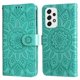 thumbnail image 1 of Funda tipo cartera FOXDOCK para Samsung Galaxy A53 5G , diseño girasol en relieve, cuero PU, cierre magnético, soporte y tarjetero, 1 of 5