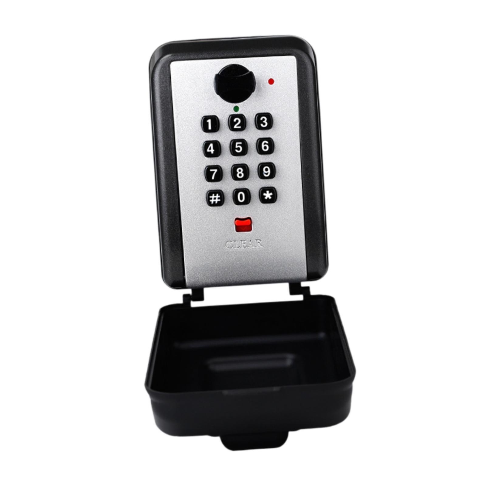 Ioensy - Caja De Seguridad Para Llaves, Resistente, A Prueba De Polvo, De 12 Dígitos, Para Almacenamiento En La Pared, Para Tiendas, Oficinas Y Hogares.