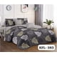 thumbnail image 1 of Cubrecama Quilt Verano 2 Plazas - Gris Hojas Tricolor Kfl583, 1 of 1