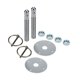 thumbnail image 1 of Kit de alfileres de aluminio Allstar Performance de 1/2 pulgada, color plateado, 1 of 1