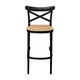 thumbnail image 2 of Pack 2 Taburetes Crossback Danubio Piso de Bar o Terraza 66cm Negro, 2 of 6