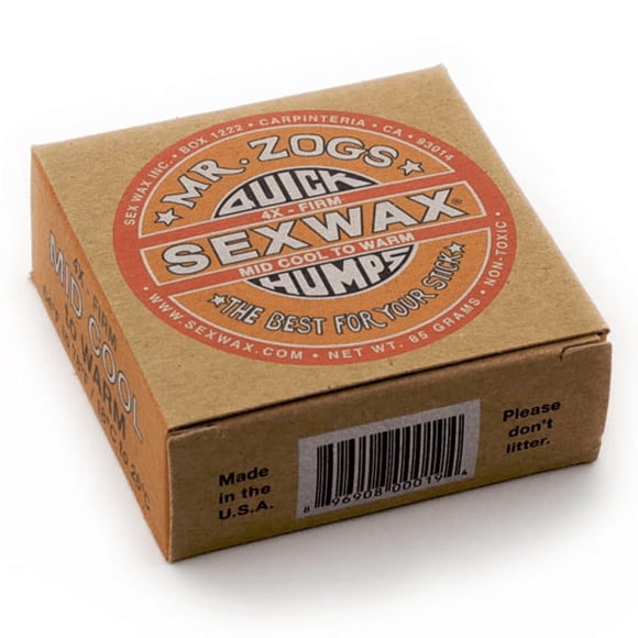 Cera para Tabla de Surf Mr Zogs Sex Wax Quick Humps 4X Fresca a Tibia