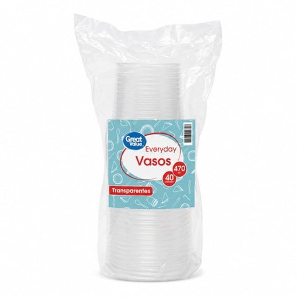 Vaso Plastico, 40 Un
