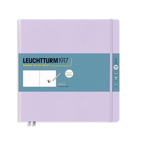 Cuaderno De Bocetos Leuchtturm1917, Tapa Dura Cuadrada, Color Lila, 112 Páginas