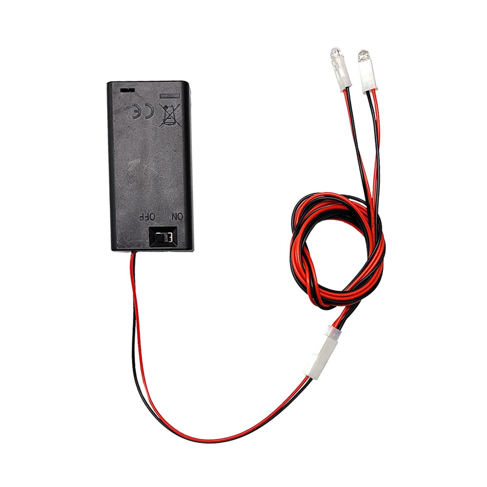 Bothyi - Kit De Iluminación Para Casa De Muñecas, Cables De Luz, Luz Para Maquetas Hecha A Mano, Pequeño Portapilas, Luz Blanca