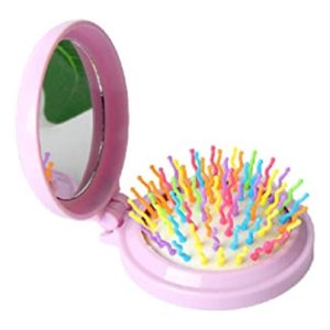 Genérico - Set 7 Cepillos Arcoiris Infantil Plegable Con Espejos Lau
