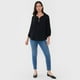 thumbnail image 4 of Blusa Mujer Botones Macramé Negro Corona, 4 of 5