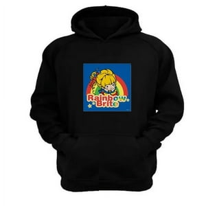 Genérico - Poleron Canguro Rainbown Brite Negro Talla S Unisex