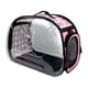thumbnail image 3 of Jaula Transportadora Para Perros Y Gatos, Para Cachorros, Gatos Y Perros Pequeños, Para Exteriores, Color Rosa, 3 of 3