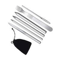 Magideal - Aguja Para Tejer Pulseras, Herramienta Artesanal Para Hacer Tú Mismo, Llavero Trenzado A Prueba De Óxido, Juego De Costura De Paracord, Kit Para Hacer