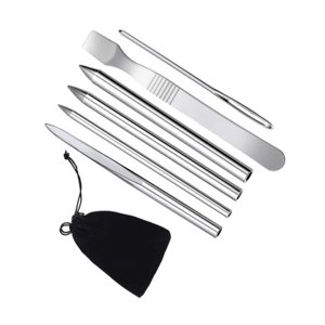 Magideal - Aguja Para Tejer Pulseras, Herramienta Artesanal Para Hacer Tú Mismo, Llavero Trenzado A Prueba De Óxido, Juego De Costura De Paracord, Kit Para Hacer