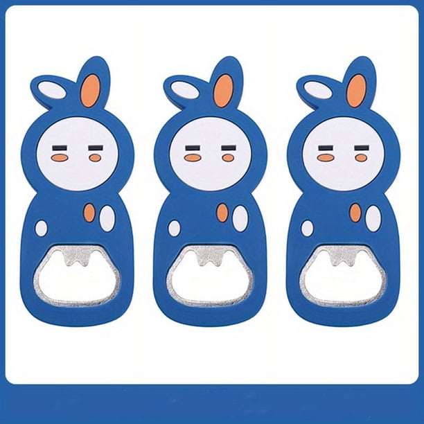 1/2/3pcs, Fridge Magnets, Cute Refrigerator Magnetic Beer Bottle Opener, Cartoon Magnetic Bottle Opener, Refrigerator Magnets, Whiteboard Magnets Sticker, Decorative Refrigerator Magnets, Kitchen Uten