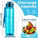 thumbnail image 2 of Botella de agua Tritan sin BPA de 32 oz con cierre a prueba de fugas, filtro de frutas y correa de transporte, 2 of 3