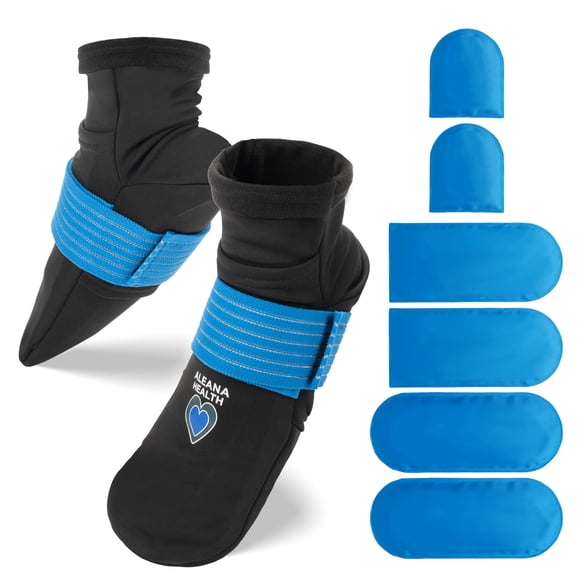 Calcetines de Terapia Fría Aleana Health con Paquetes de Gel Reutilizables S/M