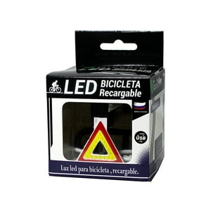 Green E - Luz Led Bicicleta Recargable Usb / Triángulo