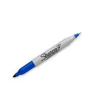Sharpie - Marcador Permanente Doble Punta Azul X12 Ud