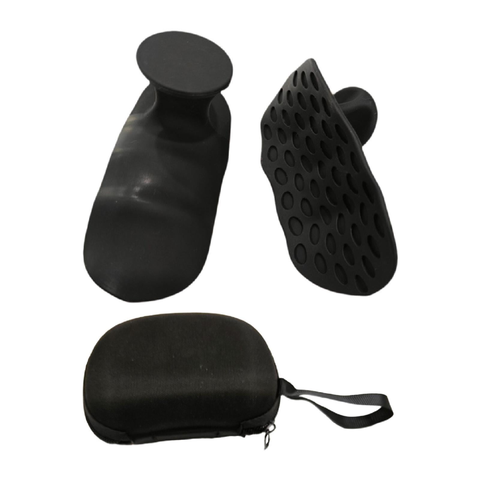 Ioensy - Empuñaduras De Gimnasio Resistentes, Fortalecedoras De Agarre Para Encogimientos De Hombros, Levantamiento De Mancuernas Y Peso Muerto, Color Negro