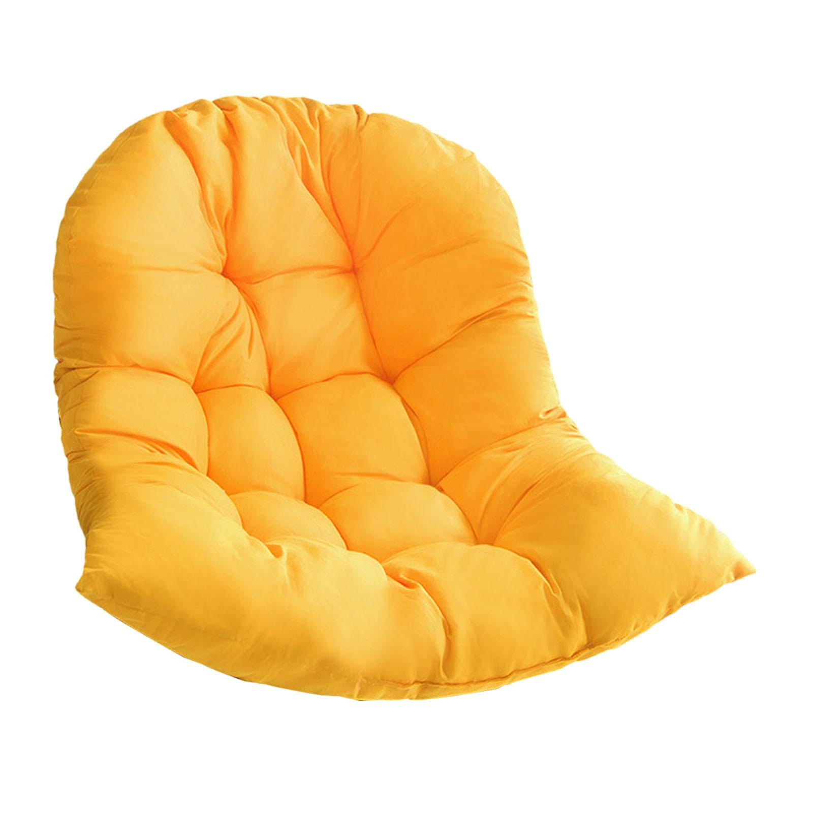 Magideal - Cojín Para Silla Colgante, Cojín Para Asiento De Silla De Exterior, Cómodo Cojín Para Silla Columpio, Alfombrilla Para Silla De Jardín Para Decoración Amarillo