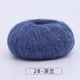 thumbnail image 1 of Xiao Hua Hilo de lana azul oscuro, 25 g x 2 rollos, ligero y cálido, ideal para bufandas, tapices y decoraciones de pared tejidas a mano, e hilo de punto para artes decorativas de moda., 1 of 3