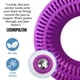 thumbnail image 2 of Protector de desagüe para tina TUB RING, atrapapelos y colador, morado, 2 of 8