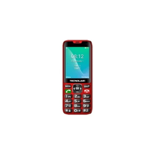 Celular Senior Tecnolab Tl487 Rojo Telefono Adulto Mayor