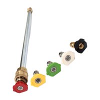 Magideal - Puntas De Lavadora A De 5 Piezas Con Varita De Extensión M22X14Mm Ajuste De Varios Grados 4000 Psi Para Limpieza De Canalón Y Varilla De