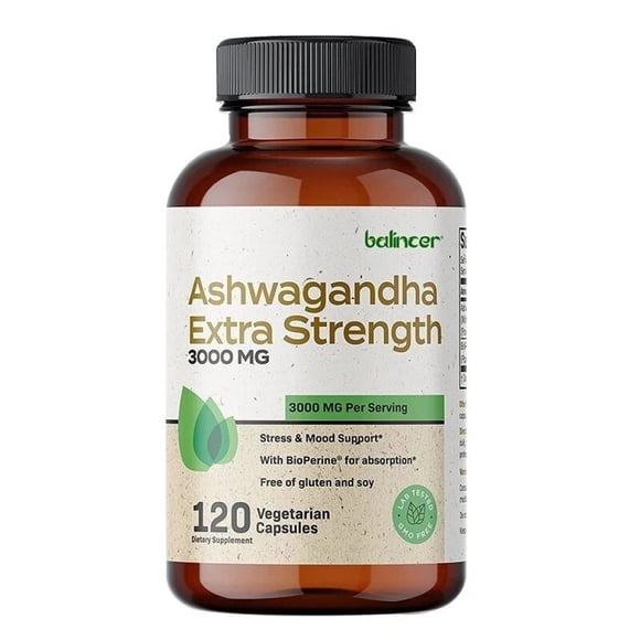 Ashwagandha Balincer Extra Strength 3000mg 120 Vegetal Caps