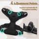 thumbnail image 5 of Arnés para perros Rabbitgoo, ajustable, sin tirones, negro, para perros medianos, 5 of 9