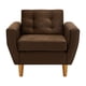 thumbnail image 1 of Sofa Bote 1c Felpa 04 Chocolate, 1 of 6