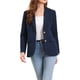 thumbnail image 1 of Blazer de Mujer INSPIRE CHIC Solapa con Muesca Manga Larga Chaquetas de Traje de Trabajo de Un Solo Pecho L Azul Oscuro, 1 of 6