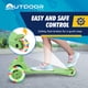 thumbnail image 3 of Patinete para niños Outdoor Cruiser de 3 ruedas con inclinado para conducir, verde, 3 of 7