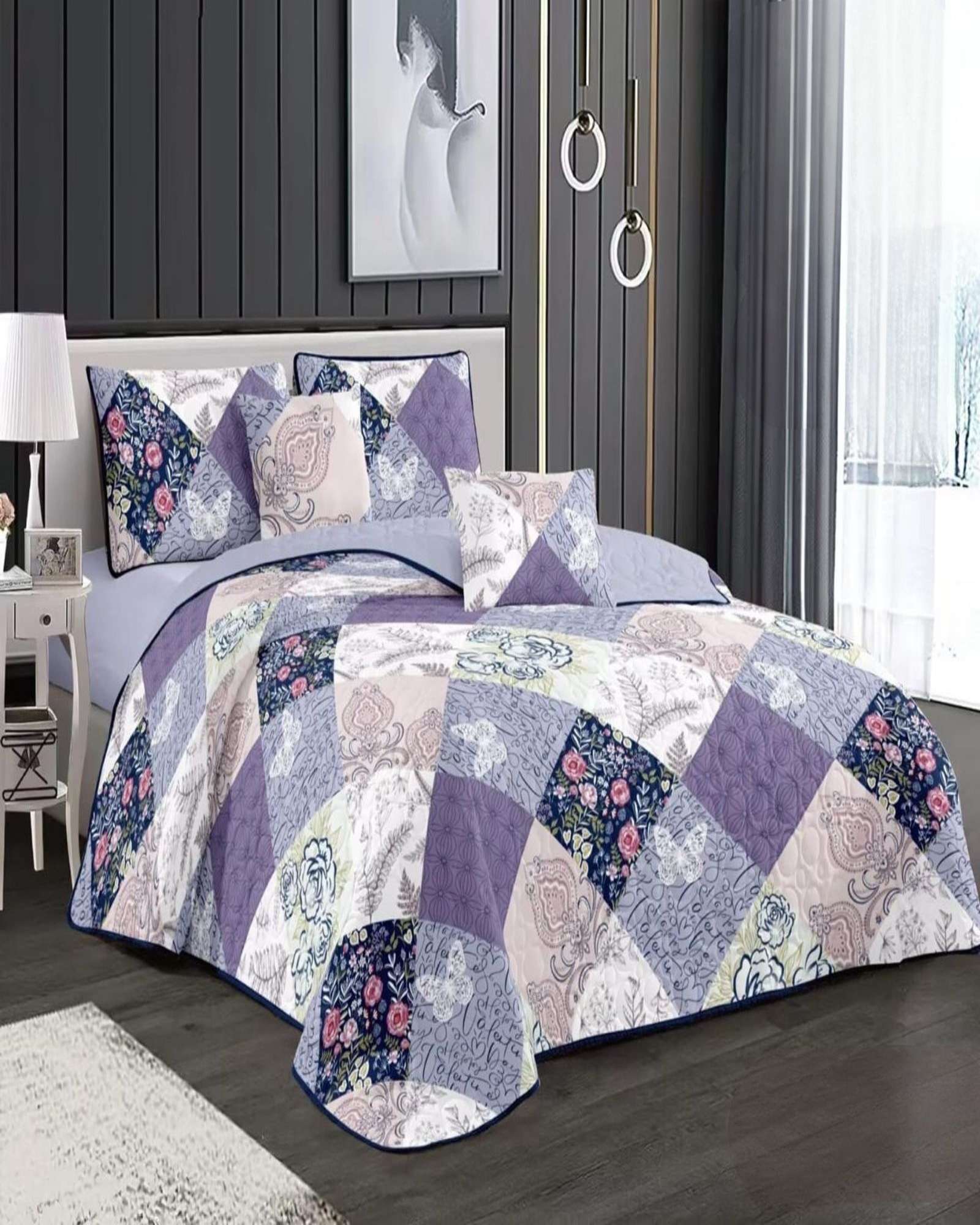 Tengfei - Cobertor Colcha Quilt De Verano 2 Plaza