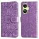thumbnail image 2 of Funda tipo cartera FOXDOCK para OnePlus Nord N30 , diseño girasol en relieve, cuero PU, cierre magnético, soporte y tarjetero, 2 of 5
