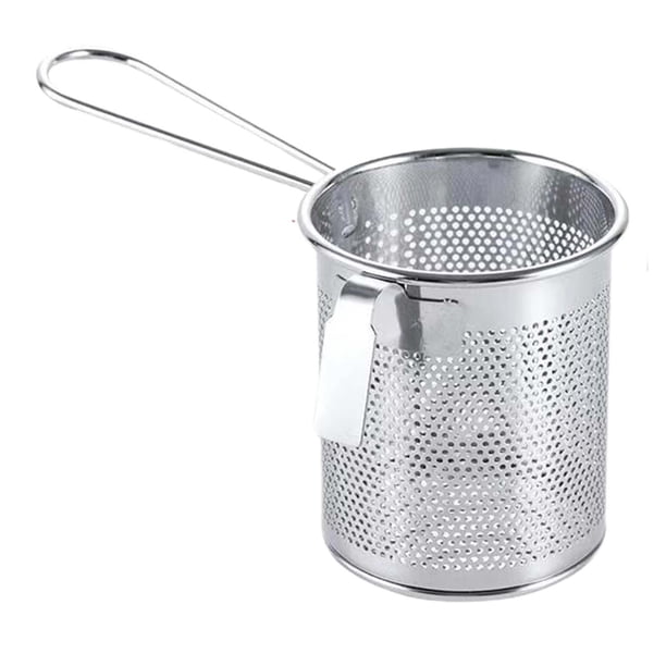 Colador de Pasta, colador de Pasta para cocina, resistente a la corrosión, espumadera de Ramen, colador de malla para alimentos para freír, enjuagar, 8x9cm