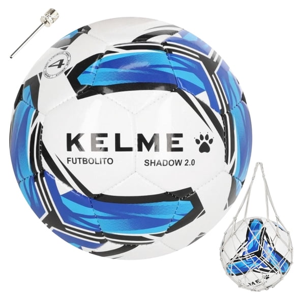 Balon Pelota Futbolito N° 4 Kelme Shadow 2.0 Bote Bajo Blanco/Azul