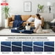thumbnail image 4 of Cama Antiestres Perro Colchon Ortopedica 90x63cm Grande Azul, 4 of 9