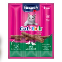 Snack Vitakraft Cat Stick Conejo Y Pato, 3 Sticks