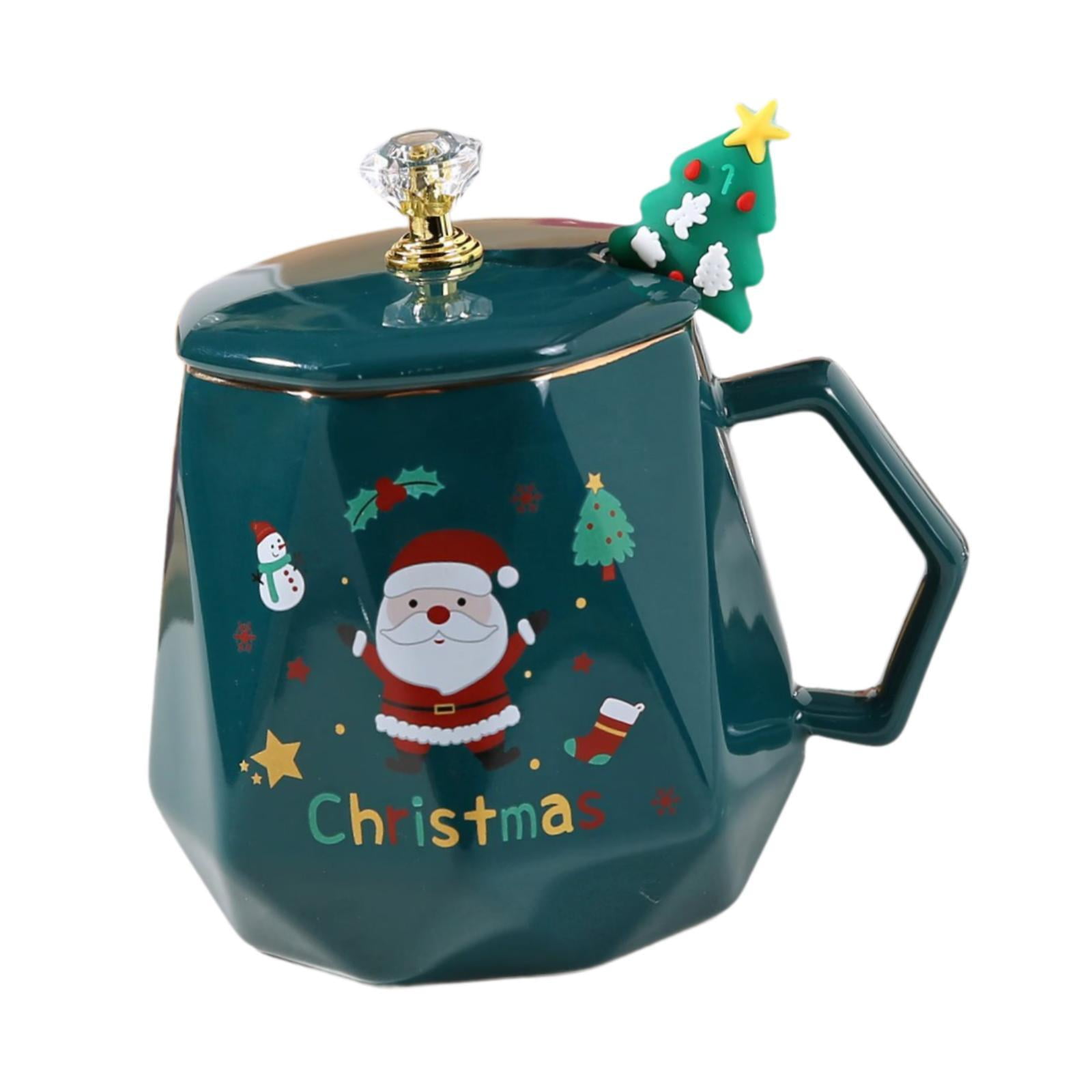 Bothyi - Taza De Café Navideña, Taza Para Beber, Tazas De Agua Reutilizables Para La Cocina Del Restaurante, Verde