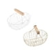 thumbnail image 2 of 2 Cestas De Frutas, Accesorios Para Fotos, Decoración Del Hogar, Mango De Madera, Blanco Y Beige, 2 of 5