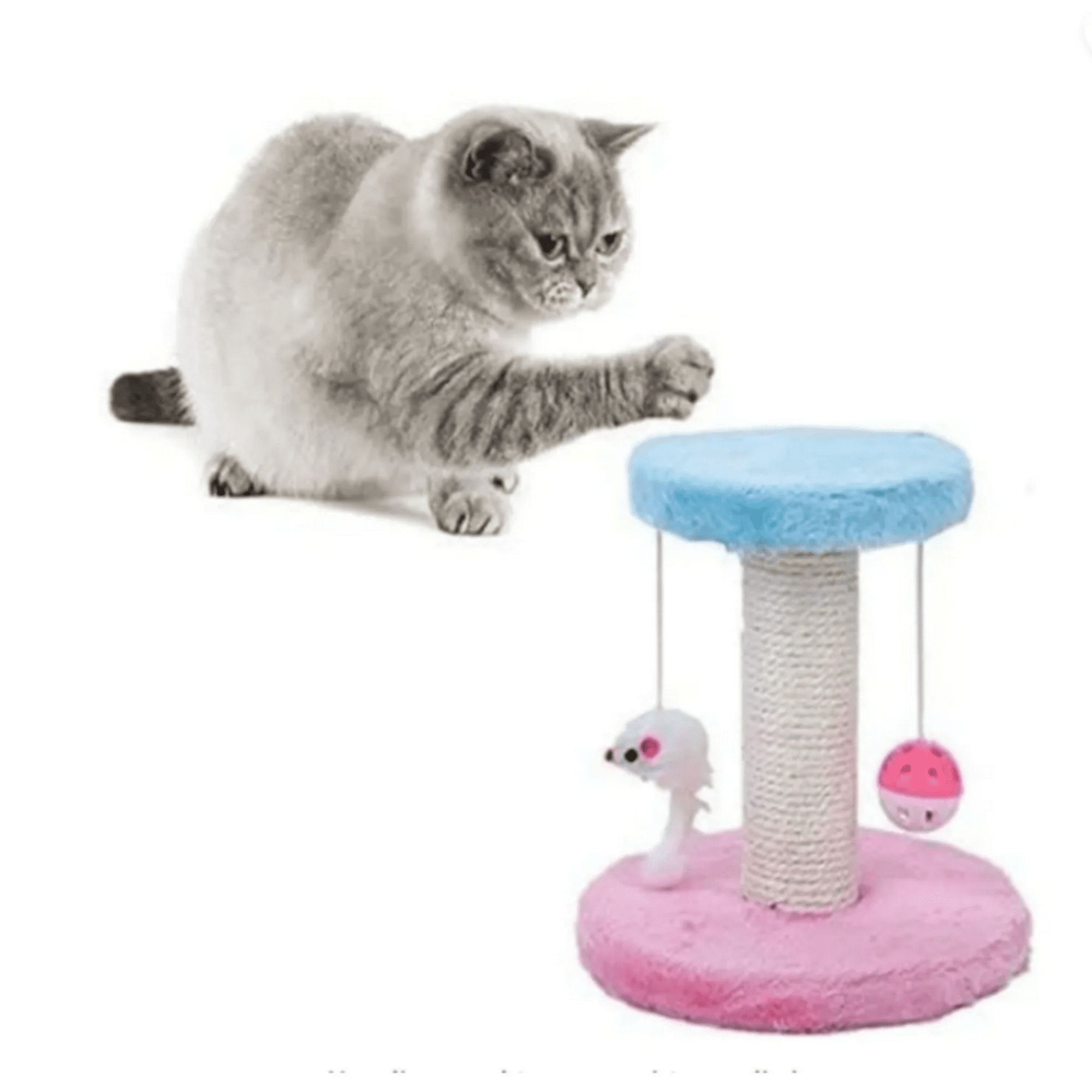 Genérico - Rascador Para Gatos Torre 2 En 1 Mascotas