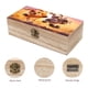 thumbnail image 3 of Gracie y Pedro Caja Organizadora de Madera Rústica - Caja Decorativa Multifuncional para Escritorio, Hogar, Oficina, Joyas y Manualidades, 3 of 6