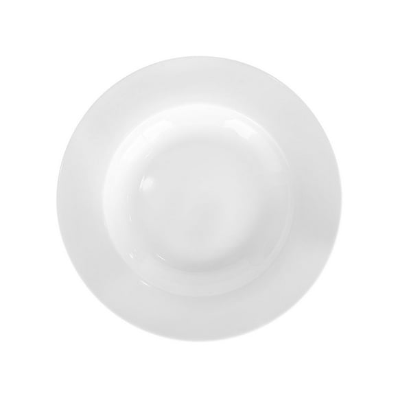 Set De 6 Platos Porcelana Hondo Borde Ancho 23 Cm Línea Padua